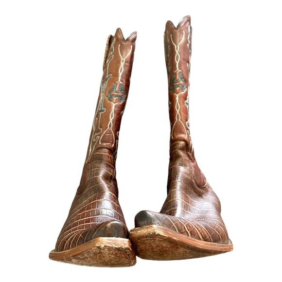 Idyllwind Women’s Frisk Me Printed Leather Snip Toe Western Boots Size 9 - Picture 7 of 12